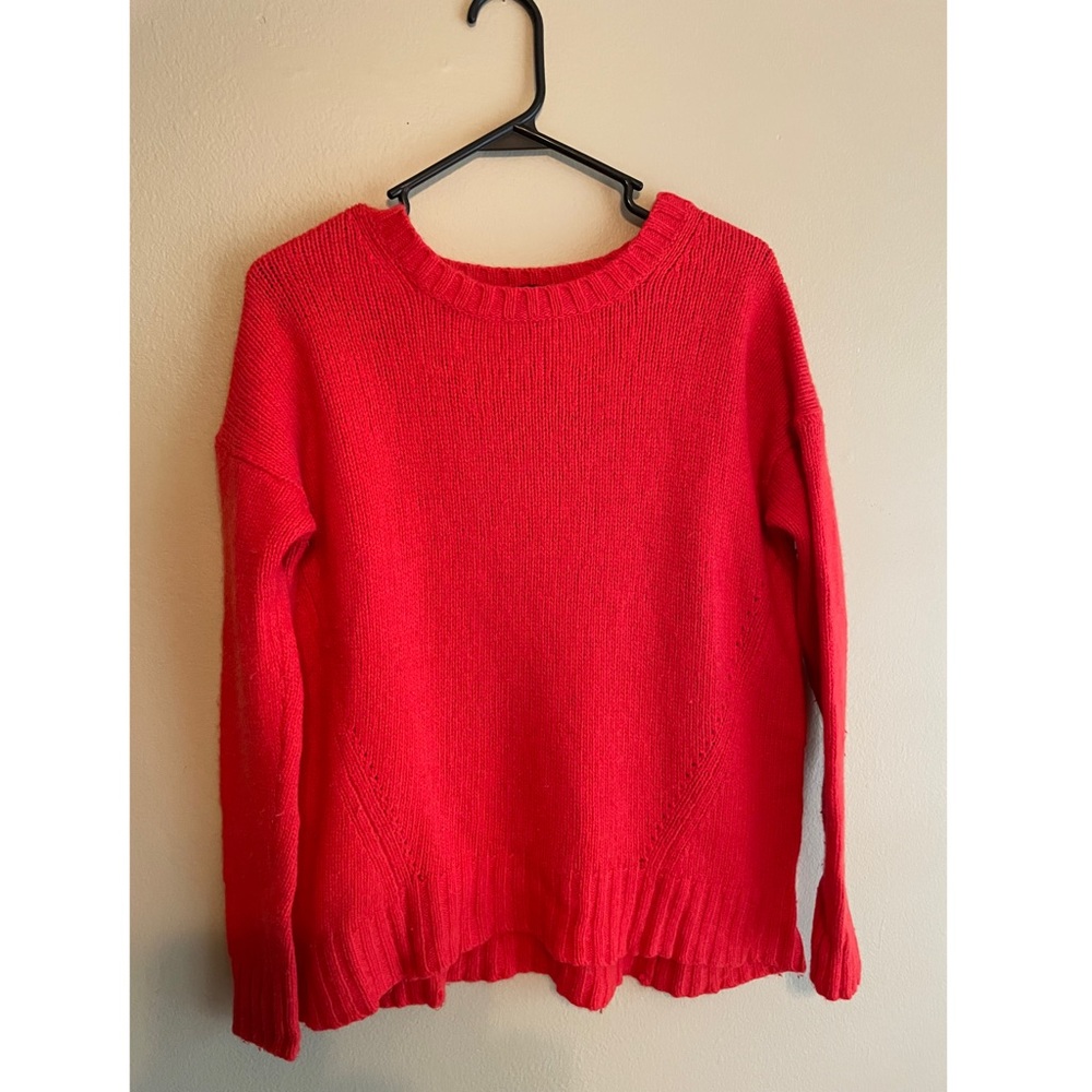 J. Crew coral red sweater, Size XS